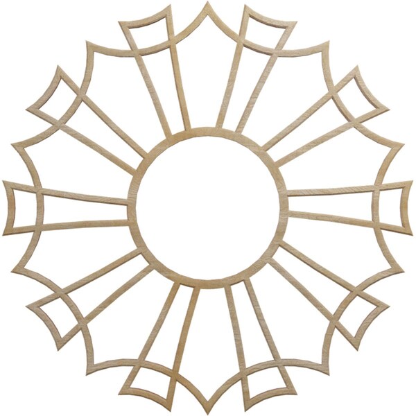 Ekena Millwork Augustus Wood Fretwork Pierced Ceiling Medallion, Hickory, 20"OD x 7"ID x 1/4"T CMWP20X20X0250AUHI - main